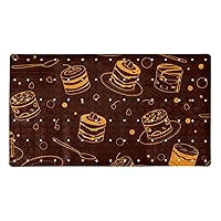 Tiramisu Cake Chocolate Pattern Bathtub Mat Non Slip Bath Mats for Tub Shower Mat with Drain Holes Suction Cups