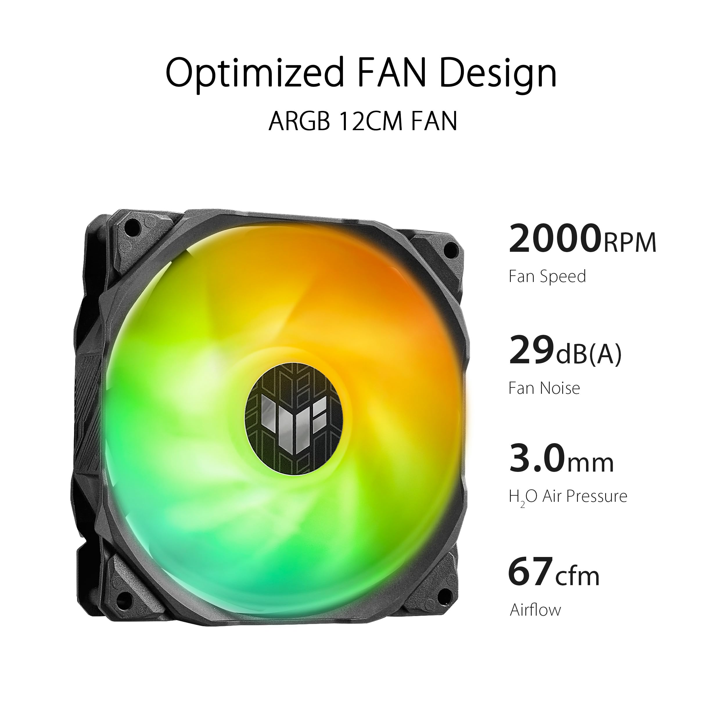 ASUS TUF Gaming LC II 360 ARGB All-in-One Liquid CPU Cooler with Aura Sync, 3X TUF Gaming 120mm ARGB Radiator Fans, Reinforced Tubing, and 6-Year Warranty;Widely Compatible with Latest Intel&AMD CPUs