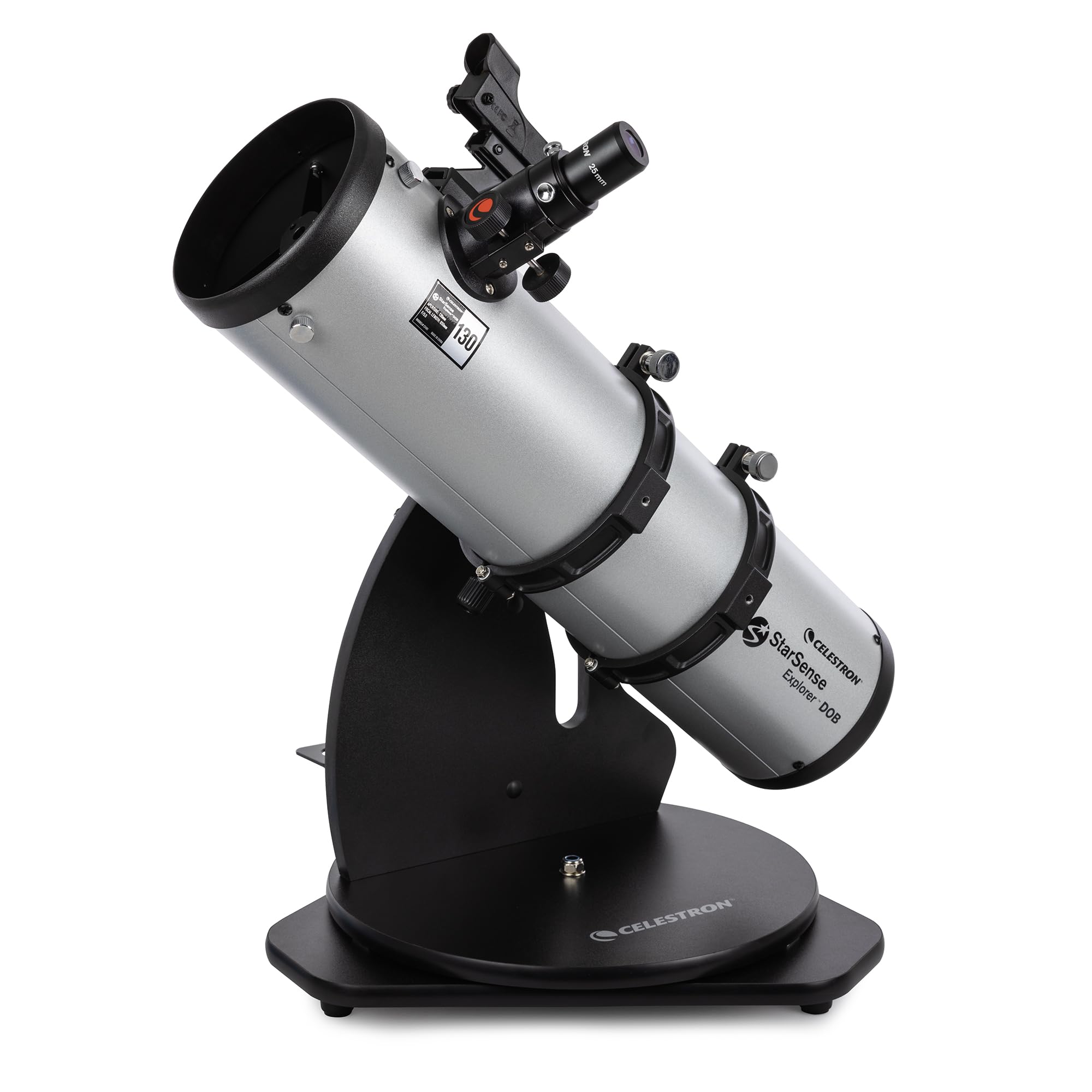 Celestron – StarSense Explorer 130mm Tabletop Dobsonian Smartphone App-Enabled Telescope – Works with StarSense App to Help You Find Nebulae, Planets & More – iPhone/Android Compatible