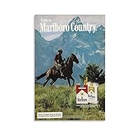 Marlboros Poster Cigarettes Poster Girl Vintage Poster Wall Art Paintings Canvas Wall Decor Home Decor Living Room Decor Aesthetic Prints 08x12inch(20x30cm) Unframe-style