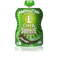 Mamma Chia Squeeze Vitality Snack, Green Magic, 3.5 Ounce (Pack of 8)