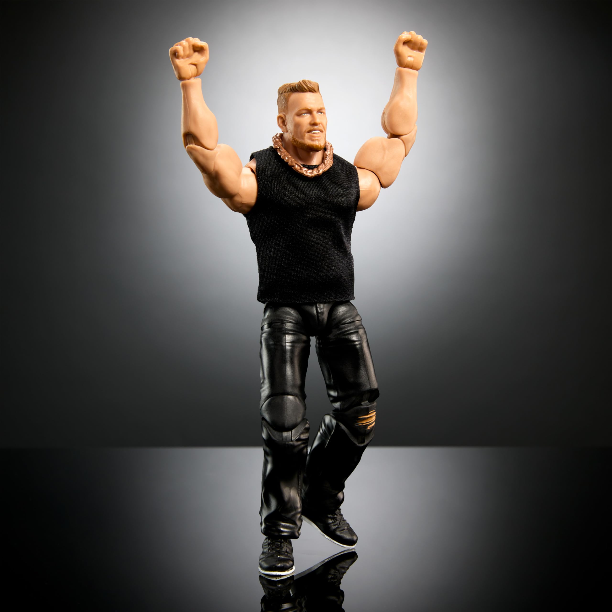 Mattel WWE Elite Action Figure Wrestlemania with Accessory and Nicholas Build-A-Figure Parts, Posable Collectible WWE Fans