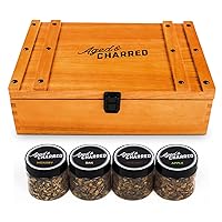 Cocktail Smoker Kit with Torch & Wood Chips for Whiskey & Bourbon (Premium Edition) + Wood Chips Variety Bundle