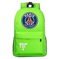 Student Neymar JR Lightweight Bookbag PSG Wear Resistant Graphic Knapsack Classic Football Fans Rucksack for Youth