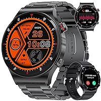 DREMAC SML2-Pro Men's Smart Watch with Bluetooth Call 1.43 Inches Amoled Sport Smart Watch with Pedometer, 110+ Sports Mode, 24/7 Heart Rate Monitor, Sleep, Waterproof IP68 for Android iOS