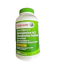 Glucosamine Chondroitin Triple Strength 1500 mg Glucosamine HCL 1200 mg Chondroitin - 240 Caplets