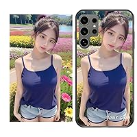 IVY Customizable Personalizado TPU Case for Samsung S24 S23 S22 S21 S20 Note20 Ultra Plus A15 A25 A35 A55 A14 A54 A34 A23 A53 A33 A13 A32 A52 A42 Custom for Couples,Pets,Anime,Idol,Baby,Logo