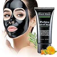 Blackhead Remover for Face - Charcoal Peel Off Facial Mask, Nose Blackhead Remover and Pore Remover, Deep Cleansing for Face Nose Blackhead Pores Acne, for All Skin Types, Men & Women