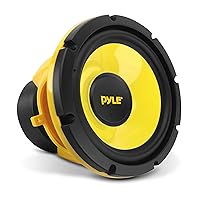 Car Midbass Speaker System - Pro 8 Inch 400 Watt 4 Ohm Auto Mid-Bass Component Poly Woofer Audio Sound Speakers For Car Stereo w/ 40 Oz Magnet, 50Hz-5KHz Frequency, 3.58” Mount Depth - PLG81