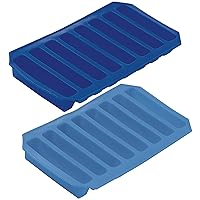 Prepworks by Progressive Flexible Ice Sticks Trays - Set of 2, Ice Cube Tray, Cylinder Ice Cubes, Silicone Tray