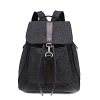 Classic Retro Casual Canvas Backpack Daypack Schoolbag for Women and Girls