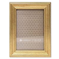 Sutter Burnished Picture Frame, Gold, 4x6