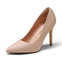 DREAM PAIRS Women's Closed Toe High Heels Dress Pointed Toe Wedding Pump Shoes