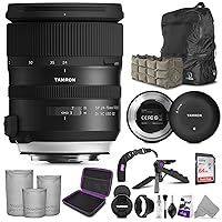 Tamron SP 150-600mm f/5-6.3 Di VC USD G2 for Canon EF Digital Cameras with Tamron Tap-in Console Bundle Package Deal Includes:4PC Filter Set Pro Series Monopod Backpack More 