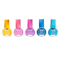 3C4G Three Cheers for Girls - Color Changing Nail Polish Set - Nail Polish Set for Girls & Teens - Includes 5 Colors - Non-Toxic Nail Polish Kit for Kids Ages 8+