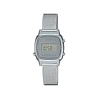 Casio Women's Digital Quartz Watch with Solid Stainless Steel Bracelet