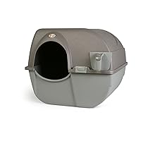 Roll 'n Clean Self Cleaning Litter Box, Brown, Large