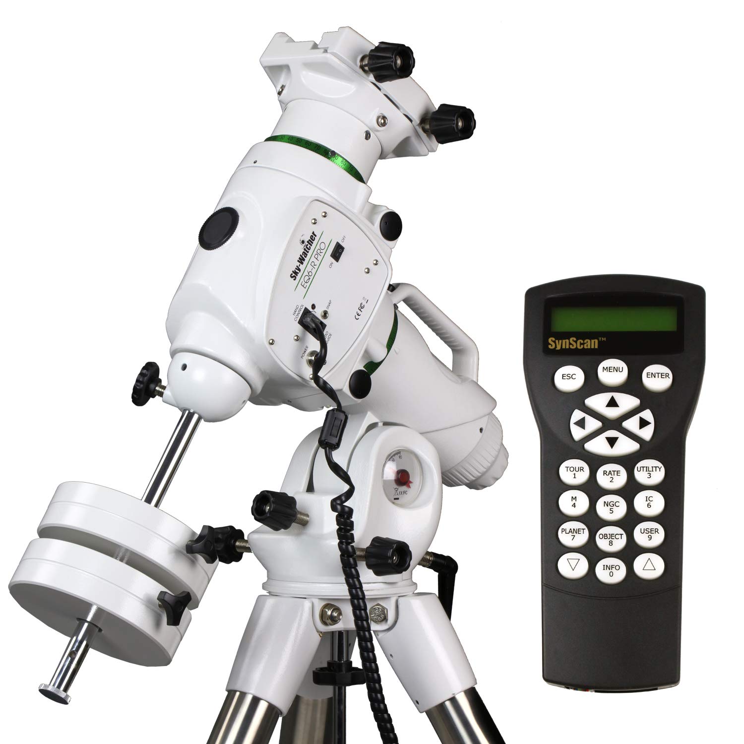 Sky-Watcher EQ6-R – Fully Computerized GoTo German Equatorial Telescope Mount – Belt-driven, Motorized, Computerized Hand Controller with 42,900+ Celestial Object Database