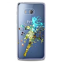TPU Case Replacement for HTC Desire U20 5G 19 Plus U19e U11 Life 12S Ultra x10 Football Player Cute Design Clear Slim fit Top Flexible Silicone Watercolor Manly Sport Game Print Boy Soft Paint