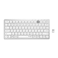Kensington Multi-Device Dual Wireless Compact Keyboard - Silver (K75504US)