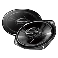 Pioneer TS-G6930F 3-Way Coaxial Car Audio Speaker, Full Range, Clear Sound Quality, Easy Installation and Enhanced Bass Response, Black 6” x 9” Oval Speaker