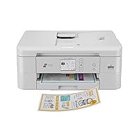 Print & Cut MFC-J1800DW Wireless Color All-in-One Inkjet Printer with Automatic Paper Cutter | Includes 4 Month Refresh Subscription Trial(1), Amazon Dash Replenishment Ready