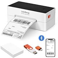 Ecommerce Label Printer, Bluetooth Thermal Shipping Label Printer, 4x6 Thermal Printer Compatible with Android, iOS, Windows, Amazon, Ebay, Shopify, Etsy, USPS, Pirate Ship, Shippo