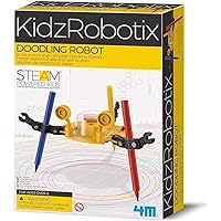 4M: Doodling Robot, Build a Robot That's an Artist, Ideal for Young Science Enthusiasts, Challenge Your Child's Imagination, Requires 1 AA Battery (Not Included), For Ages 8 and up