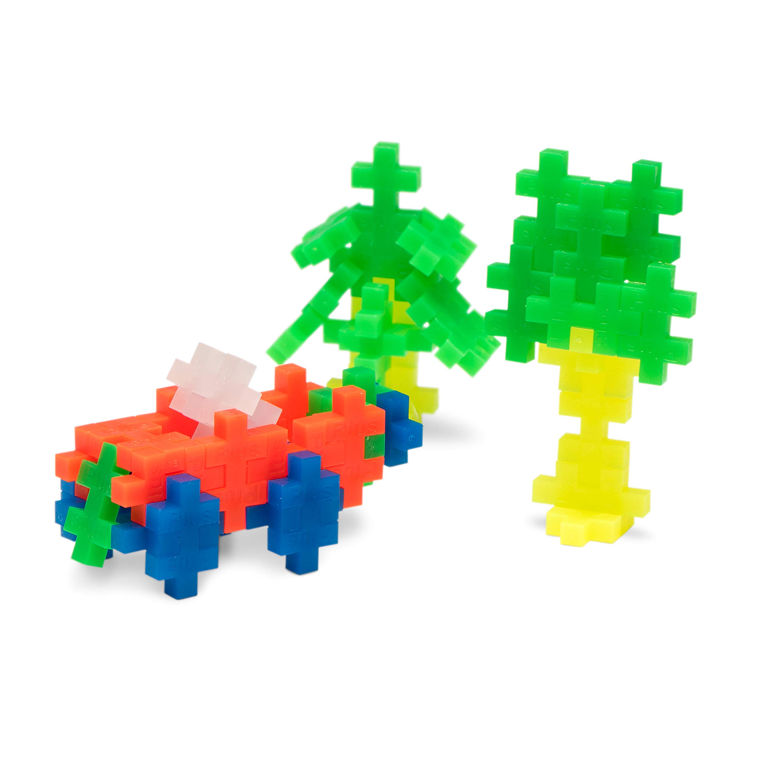 PLUS PLUS – Neon Mix - 300 Piece, Construction Building Stem/Steam Toy, Mini Puzzle Blocks for Kids