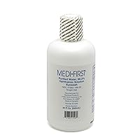 Medi-First 21526 Eyewash, Purified Water, 98.3% Ophthalmic Solution 32 Ounces,White