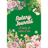Notary Journal: Log Book Notary Public Record Book 8
