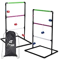 Champion Sports Outdoor Ladder Ball Game: Backyard Party, Camping & Beach Games Ladder Golf Set for Adults and Kids with Bolas Balls and Carrying Case , 39