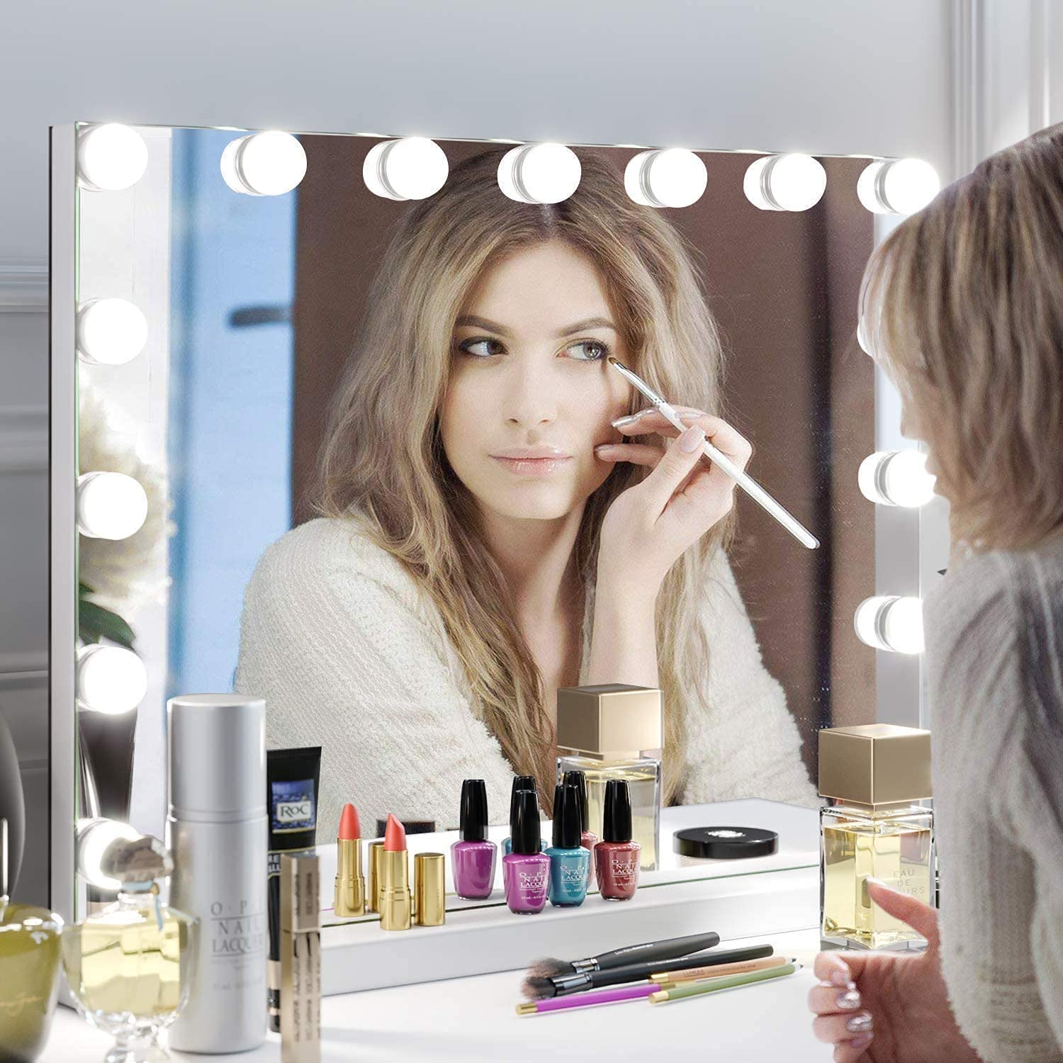 Despful Vanity Mirror Makeup Mirror with Lights,10X Lens,22.8
