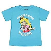 Nintendo Super Mario Boys' Princess Peach Graphic Print Kids Gaming T-Shirt