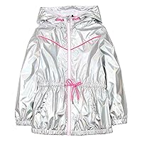 3POMMES Girls Shiny Windbreaker Jacket, Sizes 4-12