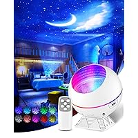 Galaxy Projector Star Projector Night Light Projector for Bedroom Galaxy Light Projector Galaxy Sky Room Projector Ocean Moon Projector Star Light 3 in 1 with Voice Control Gift for Baby Kids Adult
