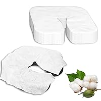 120 Pieces Disposable Face Cradle Covers,Silky Soft headrest massage table paper towels,Massage Face Rest for chair massages and massage therapist (Face Cradle Covers)
