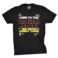 Mens Come to Dark Side We Have Candy Corn Halloween T Shirt