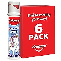 Colgate Kids Unicorn Toothpaste Pump, 4.4 Ounce, 6 Pack
