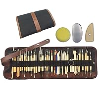 DOITEM 38 Pack Sculpting Tools with Reusable Bag for Polymer Clay Pottery Ceramic Art Craft