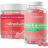 Kind Nature Myo-Inositol & Vitamin B1 Wellness Bundle - Hormonal Balance & Nervous System Support Gummies