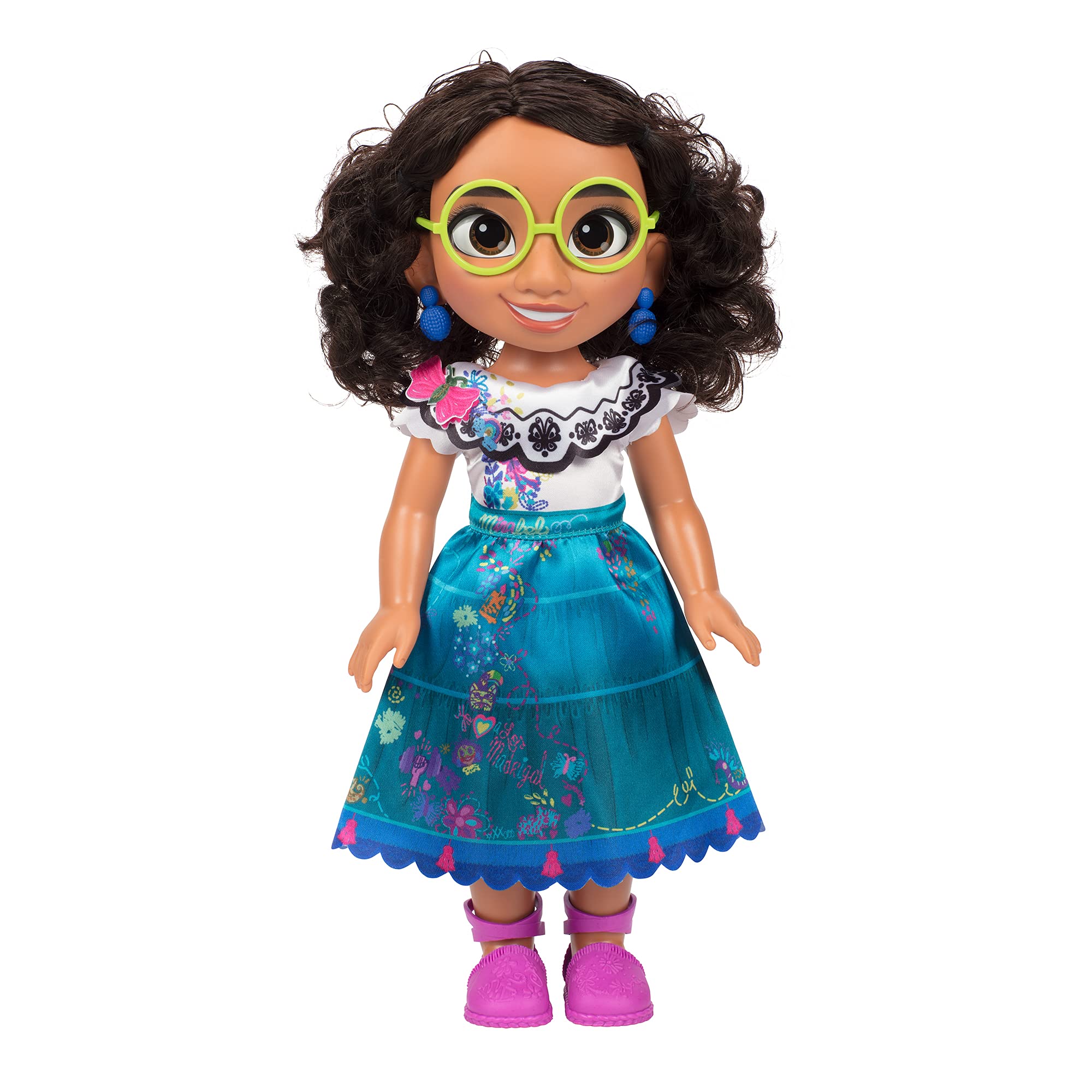 Disney Encanto Mirabel - 14 Inch Articulated Fashion Doll with Glasses & Shoes