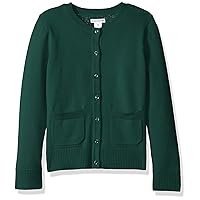 Amazon Essentials Girls and Toddlers' Uniform Slim Fit Cardigan Sweater-Discontinued Colors