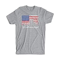 Threadrock Men's We Will Never Forget 9/11 T-Shirt