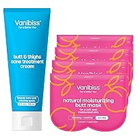 Vanibiss Butt & Thighs Acne Treatment Cream & 4 Moisturizing Butt Masks - Bundle