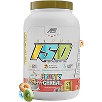 ISO, Low Carb 100% Whey Protein Isolate Powder, 25 Grams Per Serving, Helps Support Muscle Growth, Low Sugar and Gluten Free (Fruity Cereal, 2 lb)