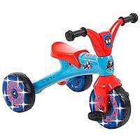 Marvel Spidey and his Amazing Friends Electro Light Trike for Boys by Huffy,Blue, Large