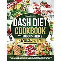 DASH DIET COOKBOOK FOR BEGINNERS: Lower Blood Pressure, Boost Energy, and Lose Weight with 2000 Days of Easy and Delicious Low-Sodium Recipes. Includes a 30-Day Meal Plan + 3 Bonuses! DASH DIET COOKBOOK FOR BEGINNERS: Lower Blood Pressure, Boost Energy, and Lose Weight with 2000 Days of Easy and Delicious Low-Sodium Recipes. Includes a 30-Day Meal Plan + 3 Bonuses! Paperback Kindle