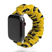 Armadillo Pattern Watch Band Soft Scrunchie Watch Strap Sport Strap Compatible with
