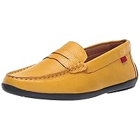 Marc Joseph New York Unisex-Child Leather Made in Brazil Luxury Fashion Slip on Loafer with Penny Detail